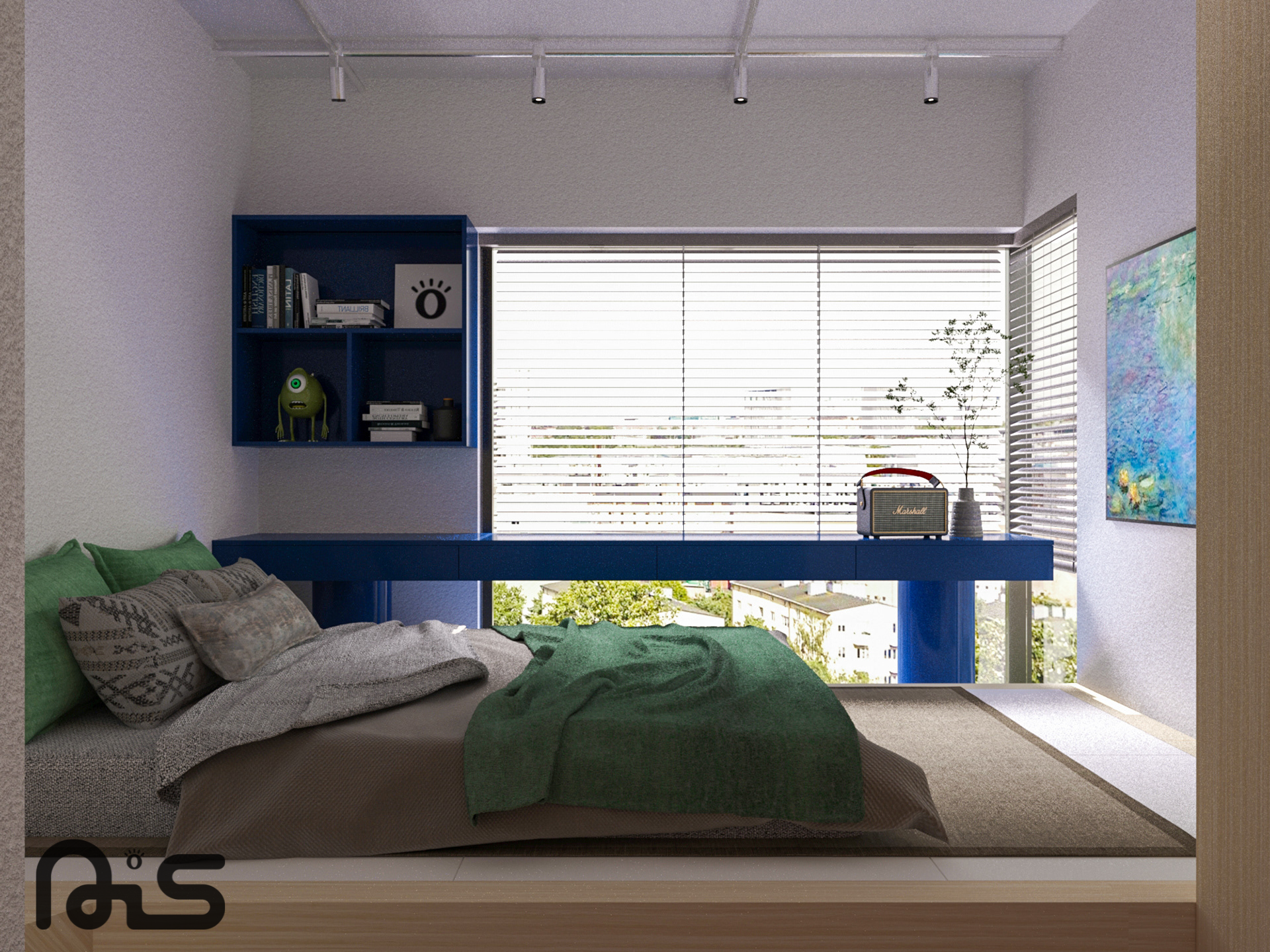 thiet ke can ho chung cu the la la light nais design 12