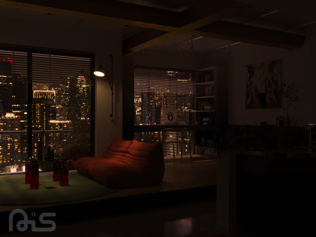 thiet ke can ho chung cu the la la light nais design 17