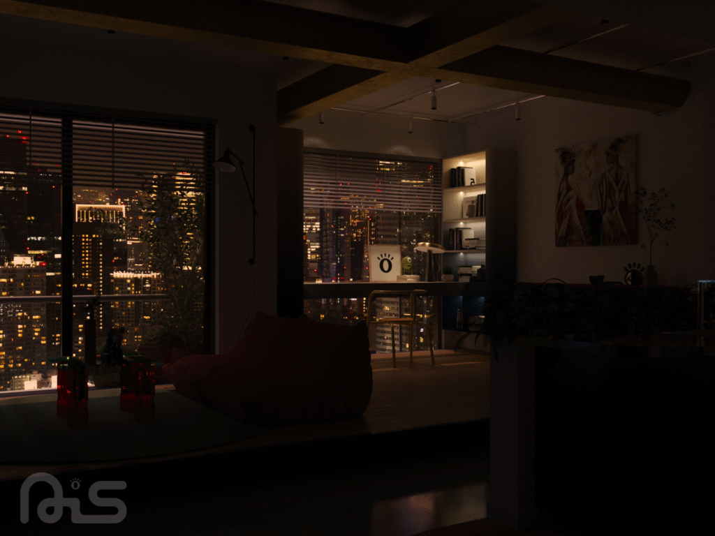 thiet ke can ho chung cu the la la light nais design 18