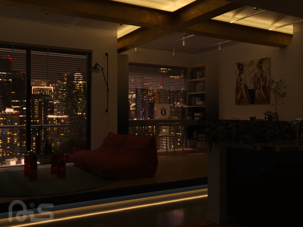 thiet ke can ho chung cu the la la light nais design 19