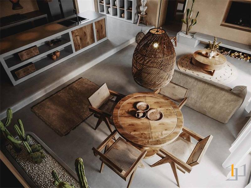 6 phong cách thiết kế nội thất đồng quê nổi bật 2025 2 Phong cách nội thất Rustic - Nais Design