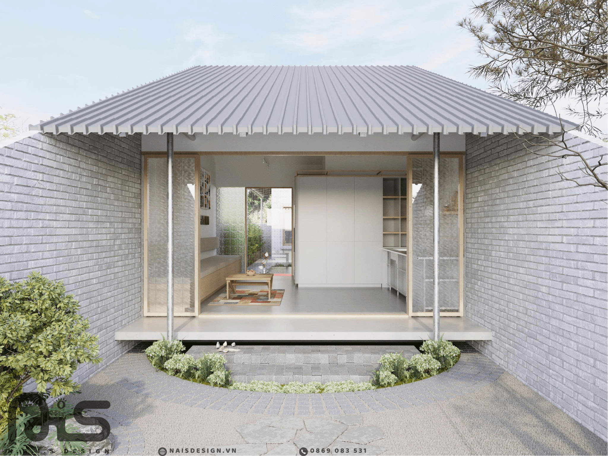 thiet ke nha cap 4 tay ninh retreat home nais design 03