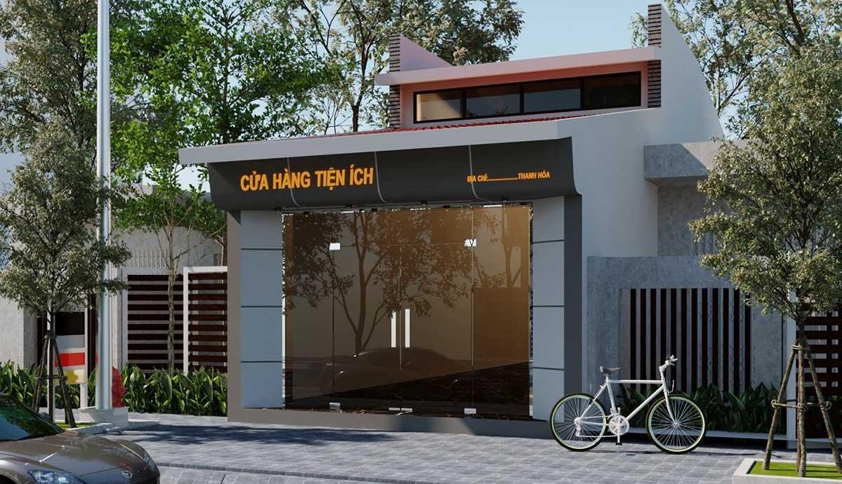 Top 10 mẫu bản vẽ nhà cấp 4 2 phòng ngủ đẹp, tiện nghi và tiết kiệm chi phí 9 Nhà cấp 4 kết hợp kinh doanh nhỏ