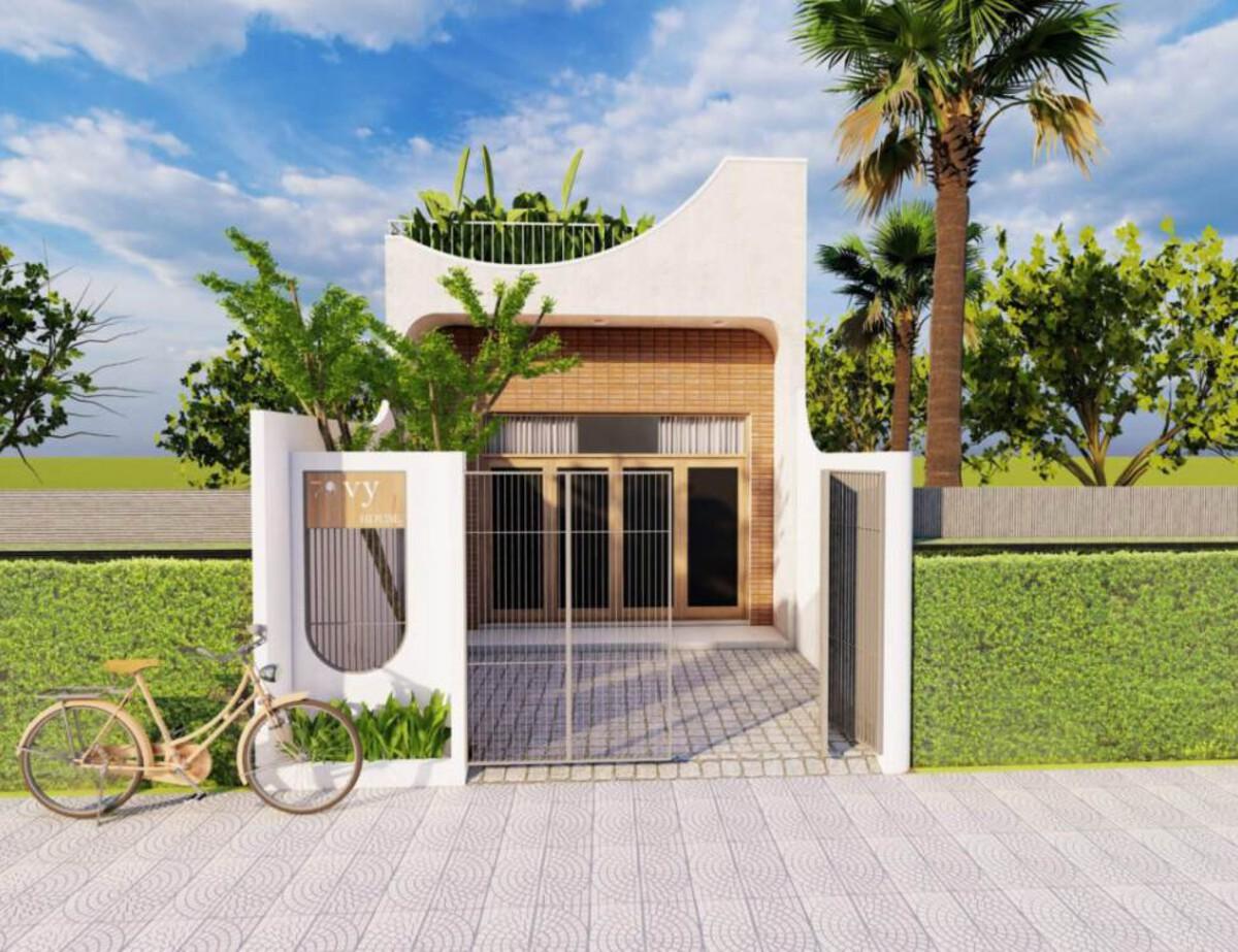 Top 5 mẫu bản vẽ nhà cấp 4 5x10m đẹp, tiện nghi, tiết kiệm chi phí 1 Nhà cấp 4 5x10m 2 phòng ngủ hiện đại