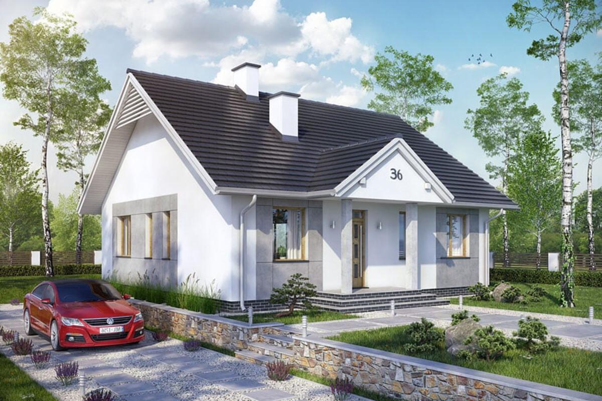 Mẫu nhà biệt thự nhà cấp 4 hiện đại, sang trọng được ưa chuộng nhất 2025 4 Biệt thự nhà cấp 4 phong cách châu Âu