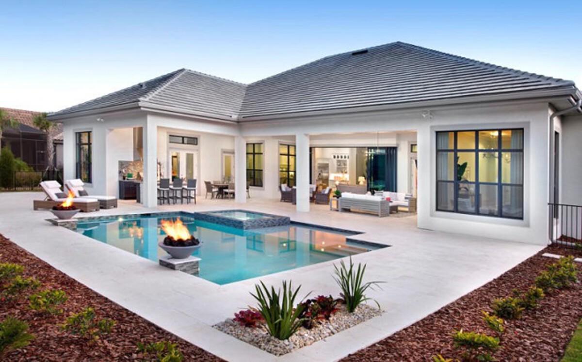 Top 10 mẫu bản vẽ nhà cấp 4 2 phòng ngủ đẹp, tiện nghi và tiết kiệm chi phí 10 Nhà cấp 4 có hồ bơi