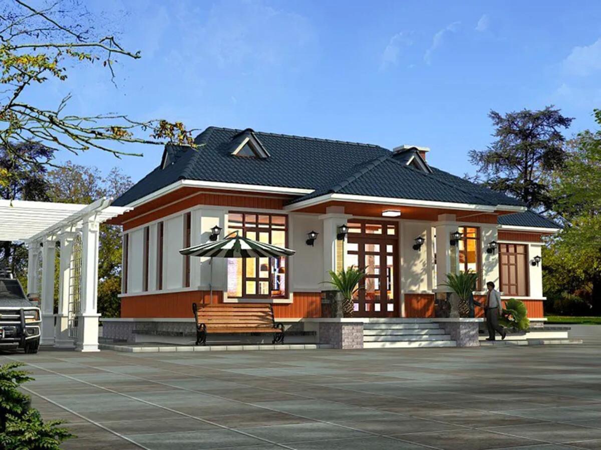 Top 10 mẫu bản vẽ nhà cấp 4 2 phòng ngủ đẹp, tiện nghi và tiết kiệm chi phí 6 Nhà cấp 4 phong cách Bắc Âu