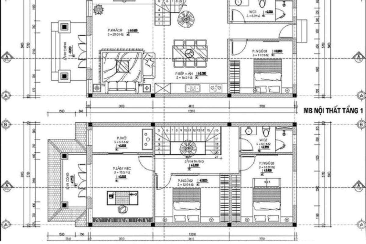Bản vẽ chi tiết thiết kế nhà ở 4 bản vẽ chi tiết thiết kế nhà ở