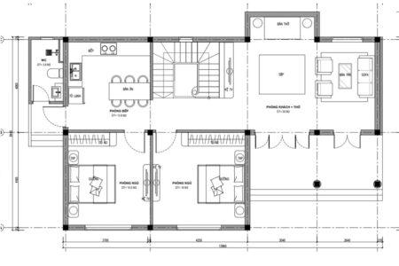 bản vẽ mặt bằng nhà đơn giản