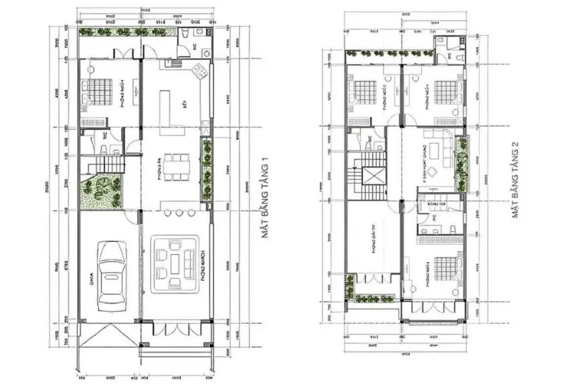 Bản vẽ thiết kế nhà 8x20m - Giải pháp tối ưu cho không gian hiện đại 3 bản vẽ thiết kế nhà 8x20m