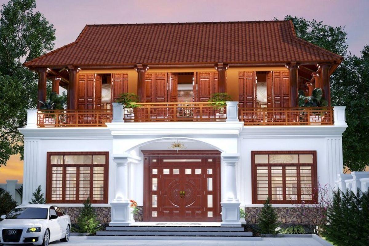 Các mẫu nhà ba gian đẹp được yêu thích 2 mẫu nhà ba gian