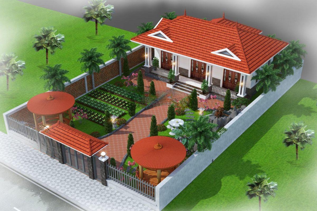 Các mẫu nhà ba gian đẹp được yêu thích 3 mẫu nhà ba gian