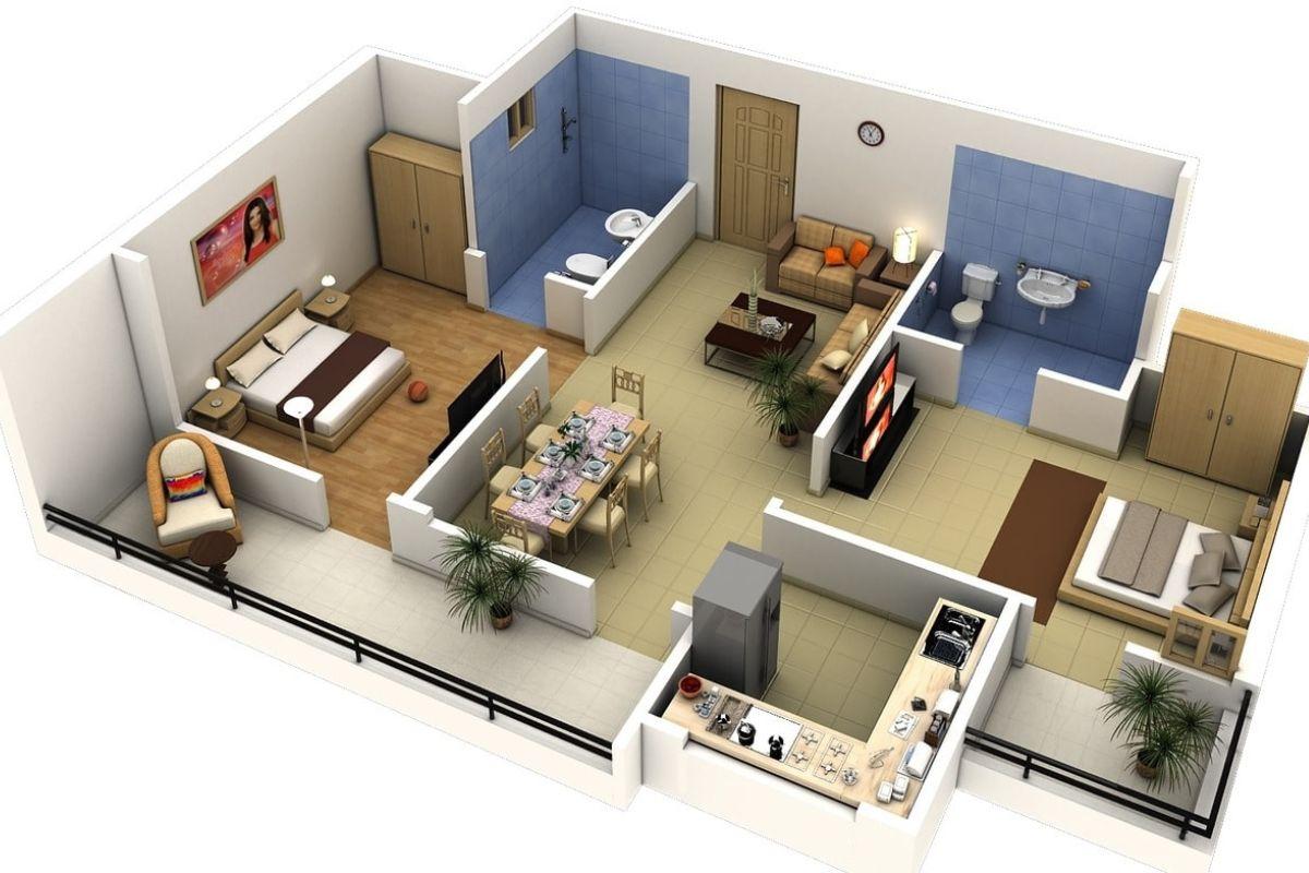 5 mẫu nhà cấp 4 40m2 2 phòng ngủ đẹp, tiết kiệm chi phí 3 mẫu nhà cấp 4 40m2 2 phòng ngủ