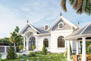 mẫu nhà cấp 4 mái thái 8x12m