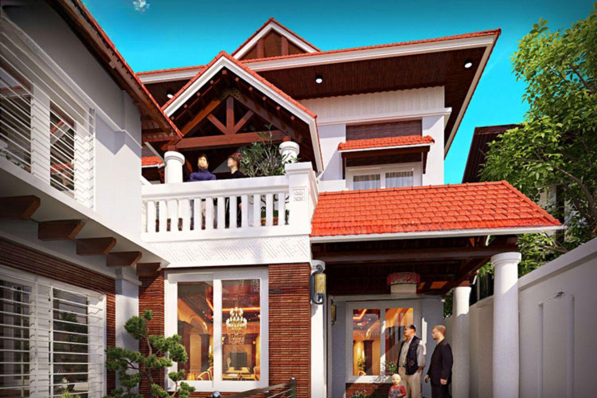 4 Mẫu Nhà Mái Ngói 2 Tầng Đẹp, Hiện Đại & Tiện Nghi 2 mẫu nhà mái ngói 2 tầng