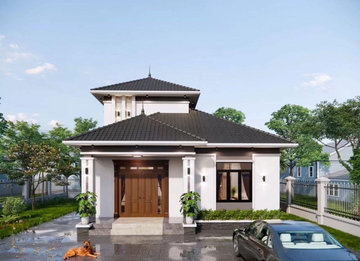 Các mẫu nhà mái thái gác lửng đẹp 1 mẫu nhà mái thái gác lửng