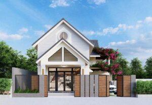 mẫu nhà mái thái gác lửng