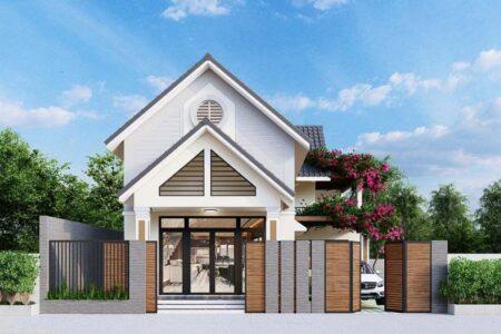 mẫu nhà mái thái gác lửng