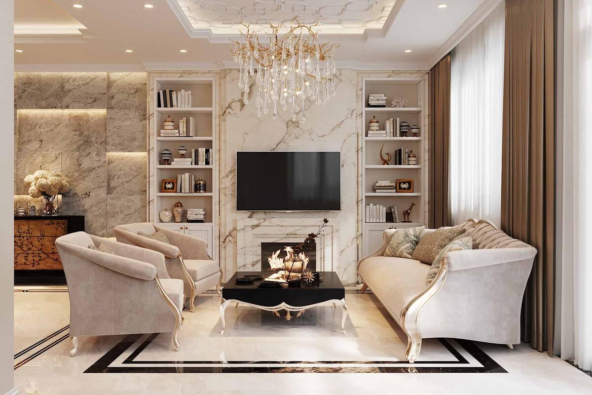 Dịch vụ thiết kế nội thất nhà phố – NAIS DESIGN 3 Thiết kế nội thất nhà phố tân cổ điển