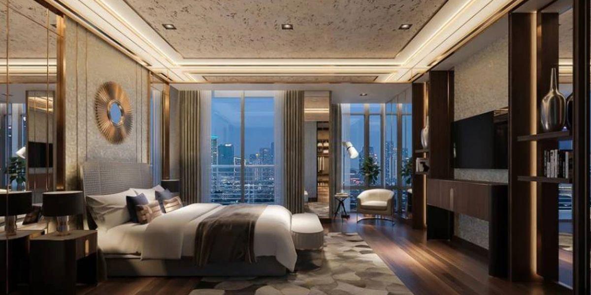Các mẫu thiết kế phòng khách sạn đẹp và hiện đại 2025 1 thiết kế phòng khách sạn